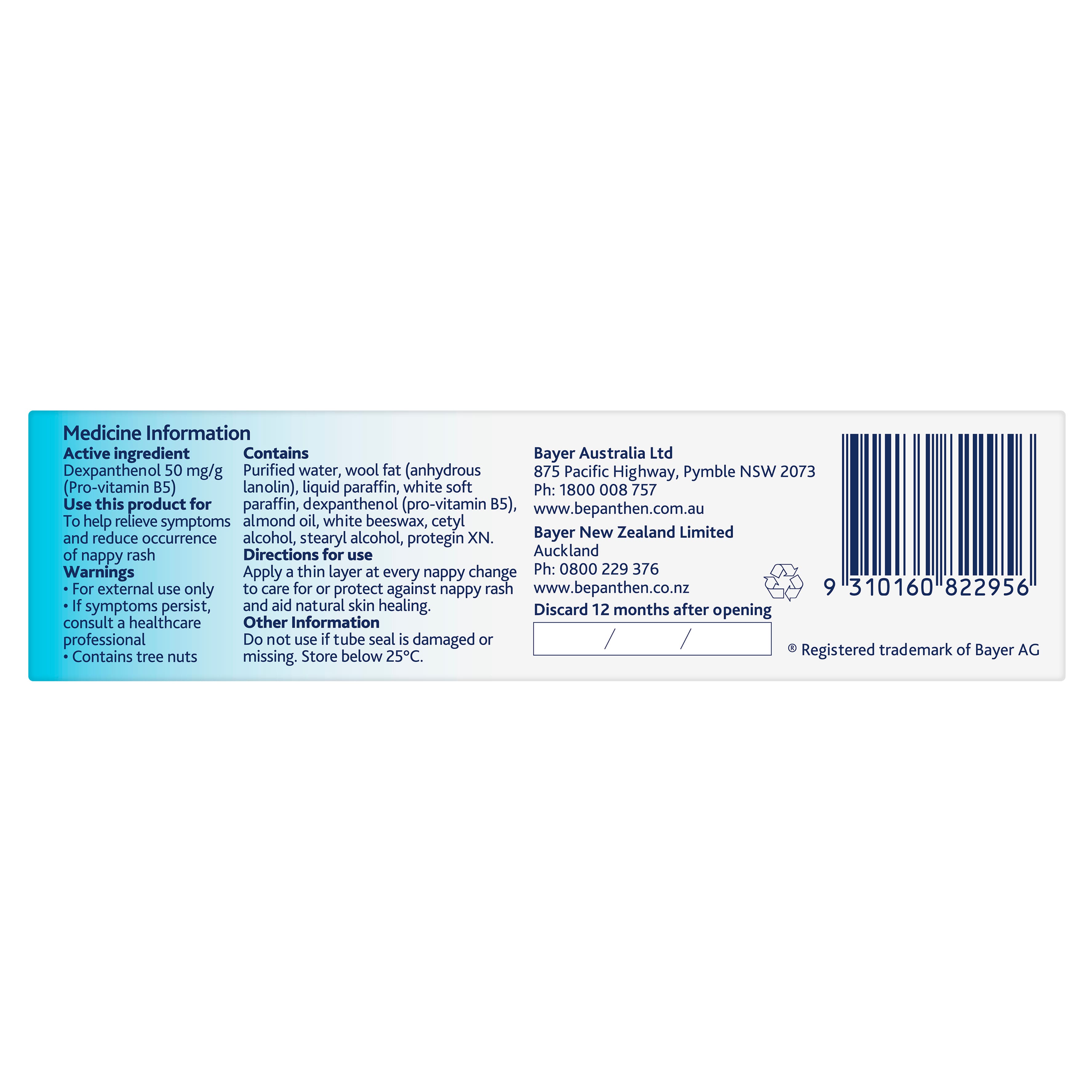 bepanthen nappy rash ointment
